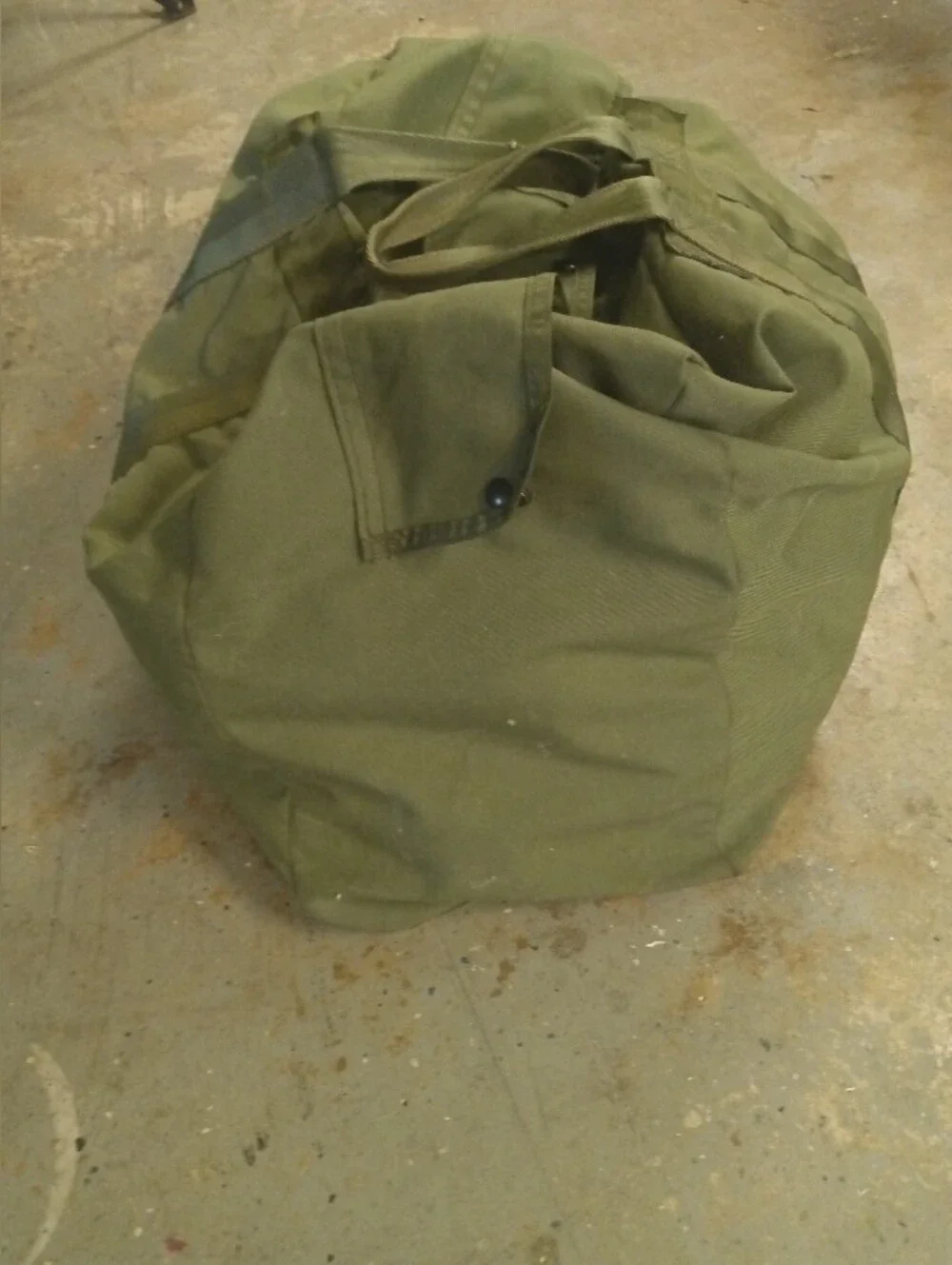 Military Canvas Army Green Duffle Bag Huge Extra Large
